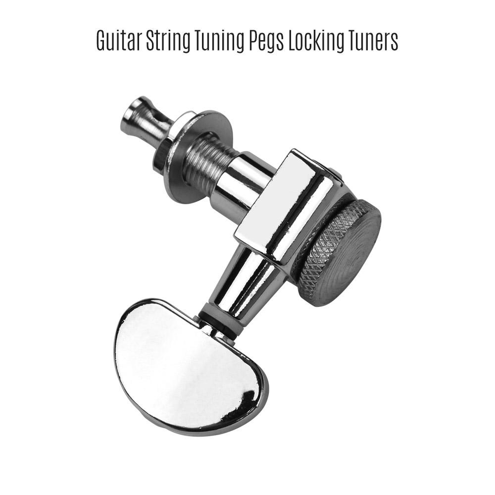 Legierung Metall E-Gitarre Mechaniken Knöpfe String Tuning Peg Locking 3L3R schwarz von Joom DACH