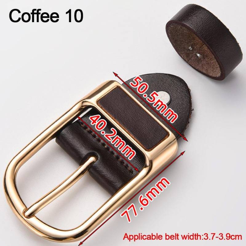 Legierungsgürtel Ersatzschnalle DIY Herren Gürtelkopf Geschäftszubehör Gürtelschnalle Coffee 10 von Joom DACH