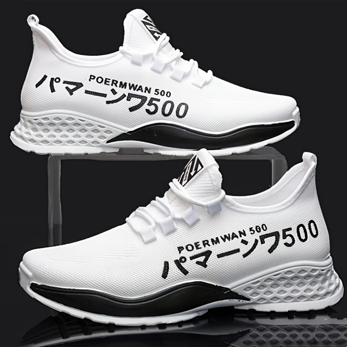 Leichte, atmungsaktive Freizeit-Sportschuhe für Herren – Niedrig geschnittenes Schnürdesign mit strapazierfähiger Gummisohle zum Wandern und für draußen – leichte Schuhe 42 weiß von Joom DACH