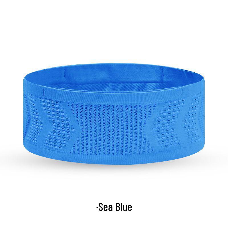 Leichte Diebstahlsichere Lauf-Bauchtasche für Männer & Frauen: Atmungsaktiv, Enganliegend für Marathon & Radfahren XL: Waist 90-125cm blau von Joom DACH