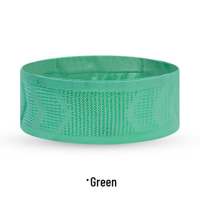 Leichte Diebstahlsichere Lauf-Bauchtasche für Männer & Frauen: Atmungsaktiv, Enganliegend für Marathon & Radfahren XL: Waist 90-125cm grün von Joom DACH