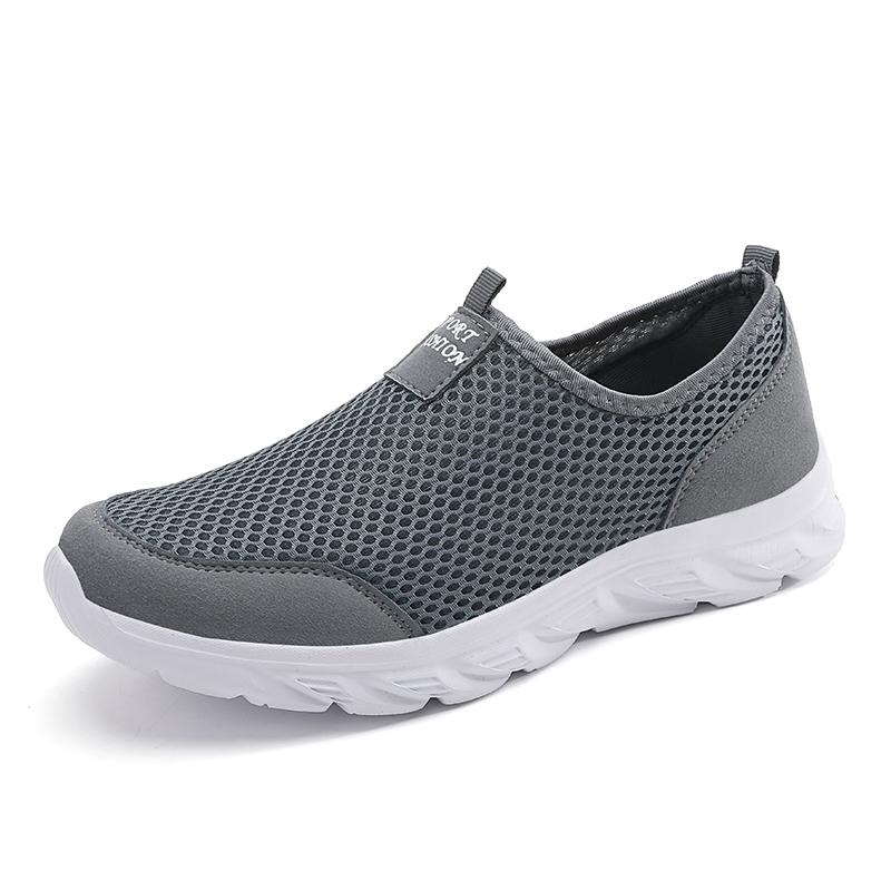 Leichte Freizeitschuhe für Herren, atmungsaktive Slip-On-Sneakers für Herren, rutschfeste flache Herren-Wanderschuhe, Größe 39–47 39 von Joom DACH
