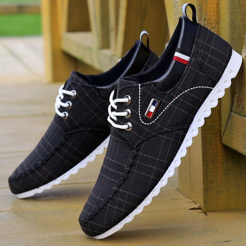Leichte Wanderschuhe Männer Schuhe Männer Casual Schuhe 2021 Frühling Schweiß Absorbierende Atmungsaktive Fahr Schuhe Leinwand Männer Schuhe 43 schwarz von Joom DACH