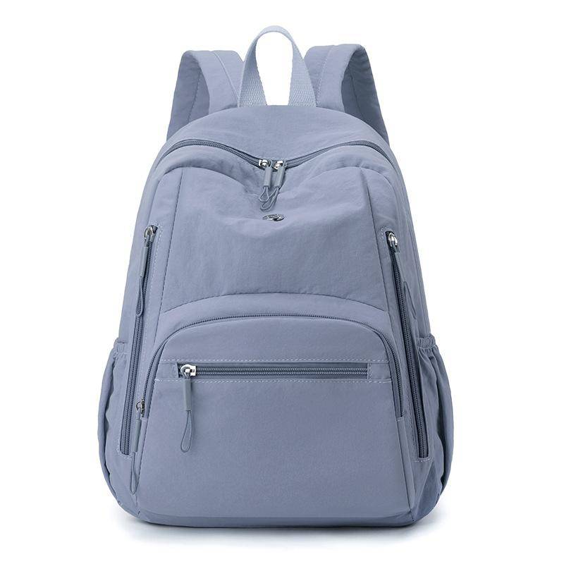 Leichter, wasserdichter Nylon-Rucksack Pendlerrucksack mit großer Kapazität für Damen blau von Joom DACH
