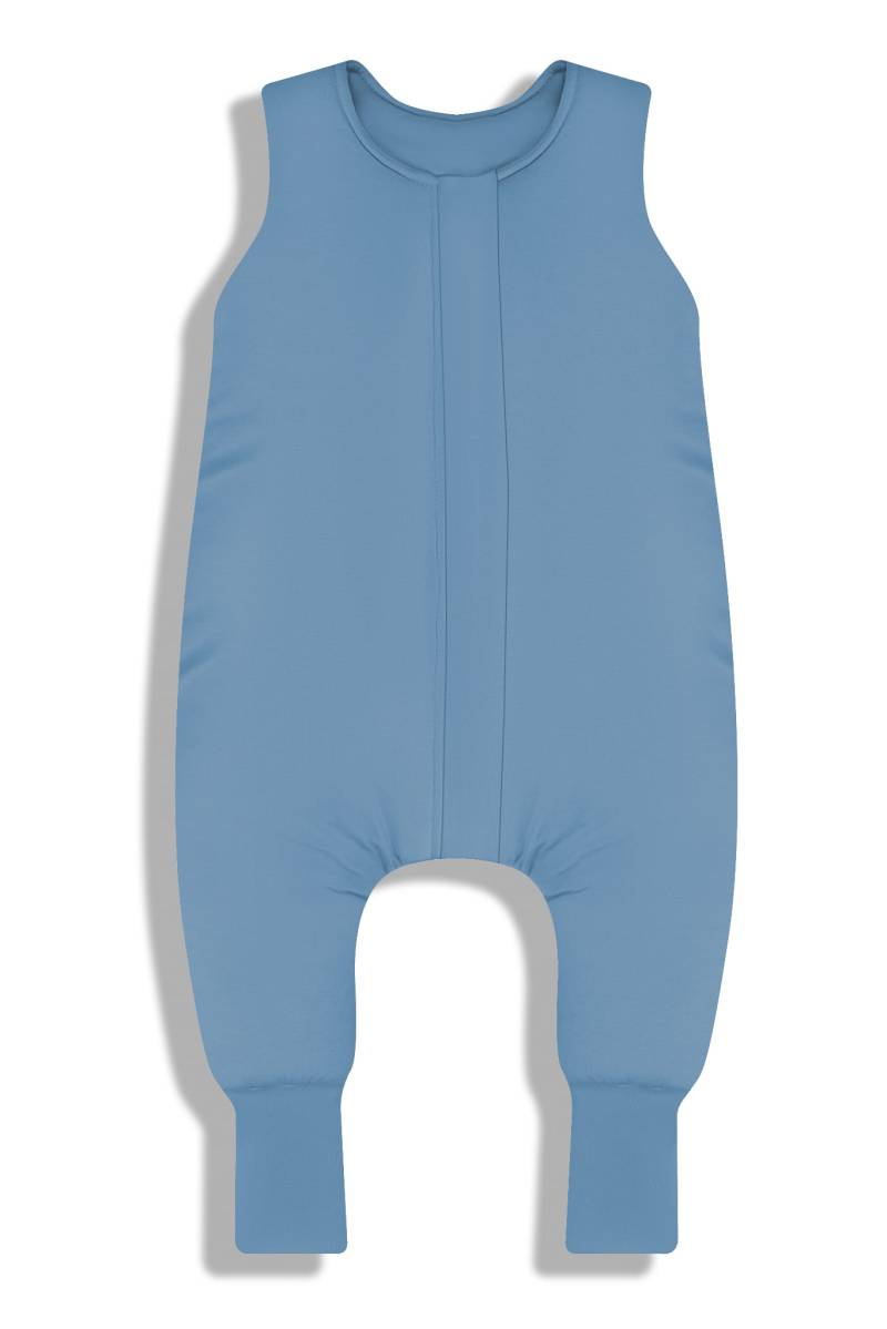 Leichter Schlafsack mit Füßen, Größe XS (6-12 Monate) Benzin blau von Joom DACH