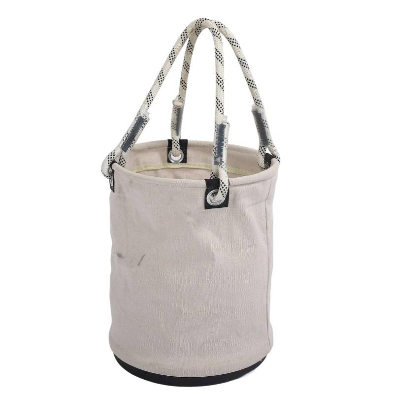 Leinwand Eimer 40x30cm 30KG Traglast Kunststoffboden Nägel Schrauben Werkzeug Organizer für Wartung weiß von Joom DACH