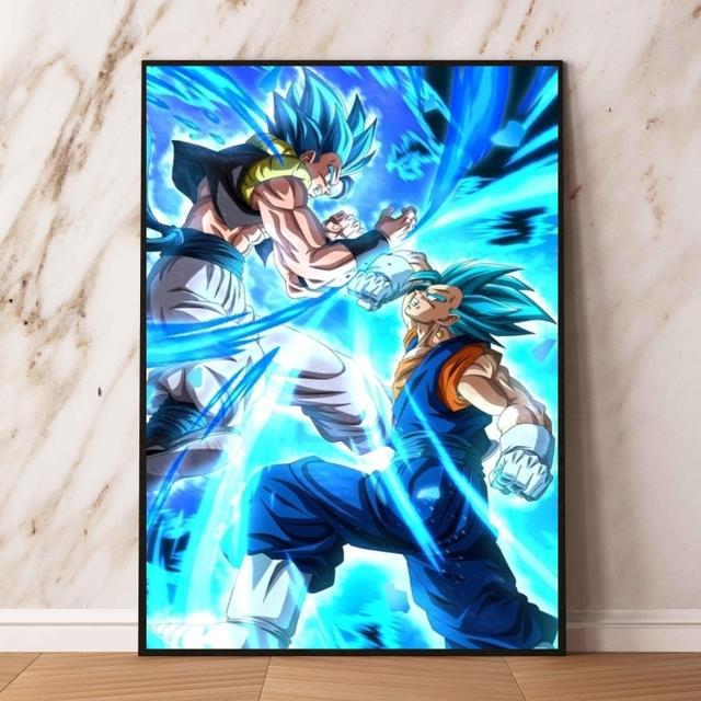 Leinwand-Kunst-Wandgemälde, Sieben Dragon Ball-Kämpfer, Dekoration, zum Aufhängen, für Kinder 60cm×100cm NoFrame von Joom DACH