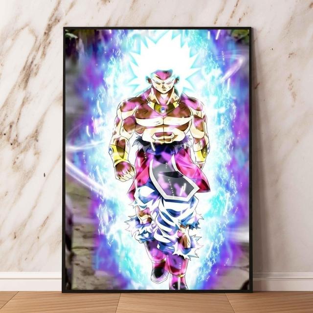 Leinwand Poster Super Blue Goku Wohnzimmer Wand Kunst Dekor Cuadros Best 21cm×30cm NoFrame von Joom DACH