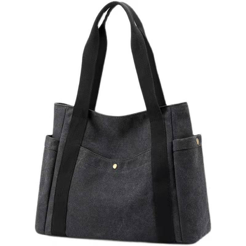 Leinwand Tasche Hohe Kapazität frauen Handtaschen Schulter Taschen Designer Literarischen Einfachheit Totes Taschen Frauen Umhängetaschen Bolso Mujer schwarz Leinwand Tasche Hohe Kapazität frauen Handtaschen Schulter Taschen Designer Literarischen Einfachheit Totes Taschen Frauen Umhängetaschen Bolso Mujer schwarz von Joom DACH