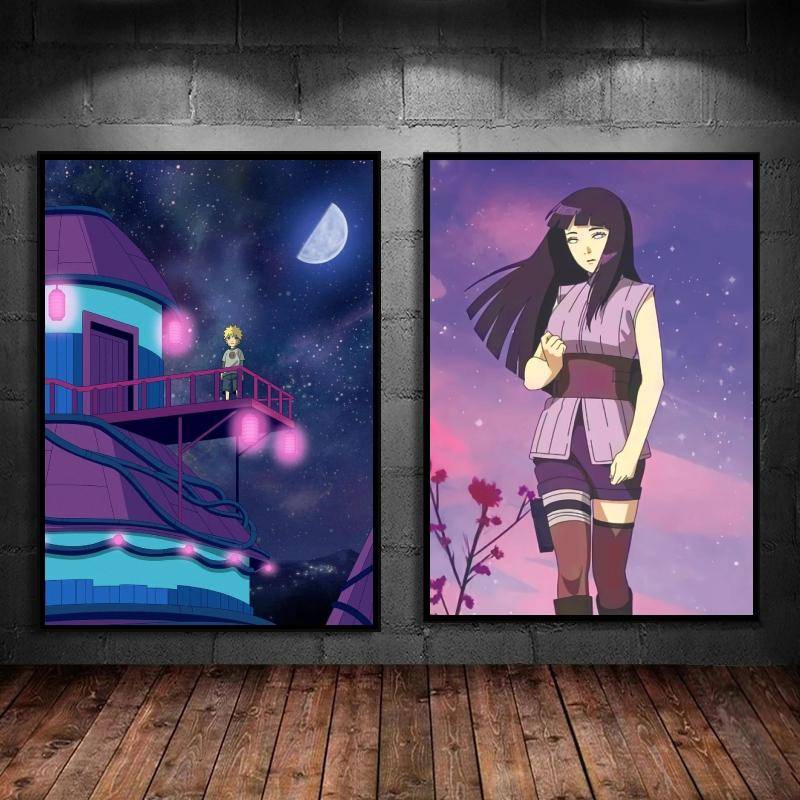 Leinwanddruck Naturo Hyuga Hinata Dekorative Kinder-Actionpuppe Modulare Malerei Weihnachtsgeschenk Wanddekoration Poster 21cm×30cm NoFrame von Joom DACH