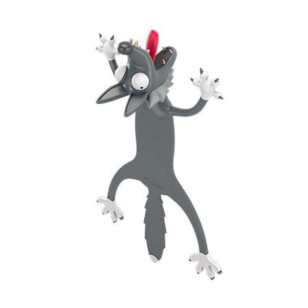 Lesezeichen in Form eines humorvollen und lustigen 3D-Tierwolfs von Joom DACH
