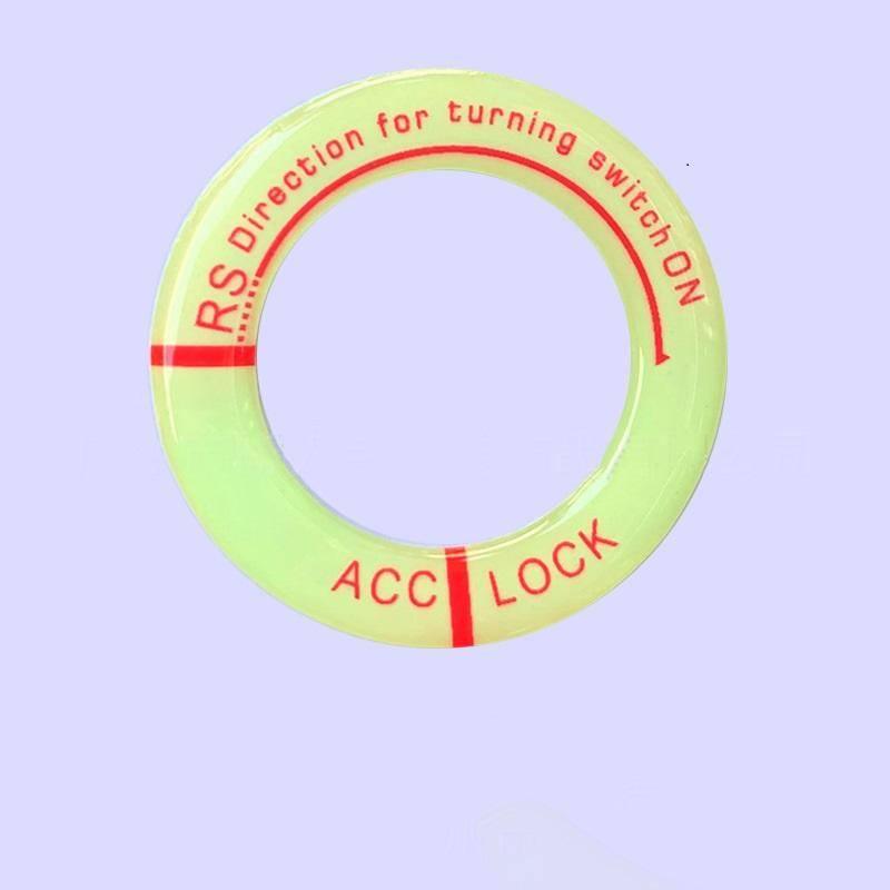 Leuchtende Zündung LED Neue Motorrad Schalter Abdeckung Auto Nacht Leuchten Reflektierende Schlüssel Ring Schutz Aufkleber rot von Joom DACH