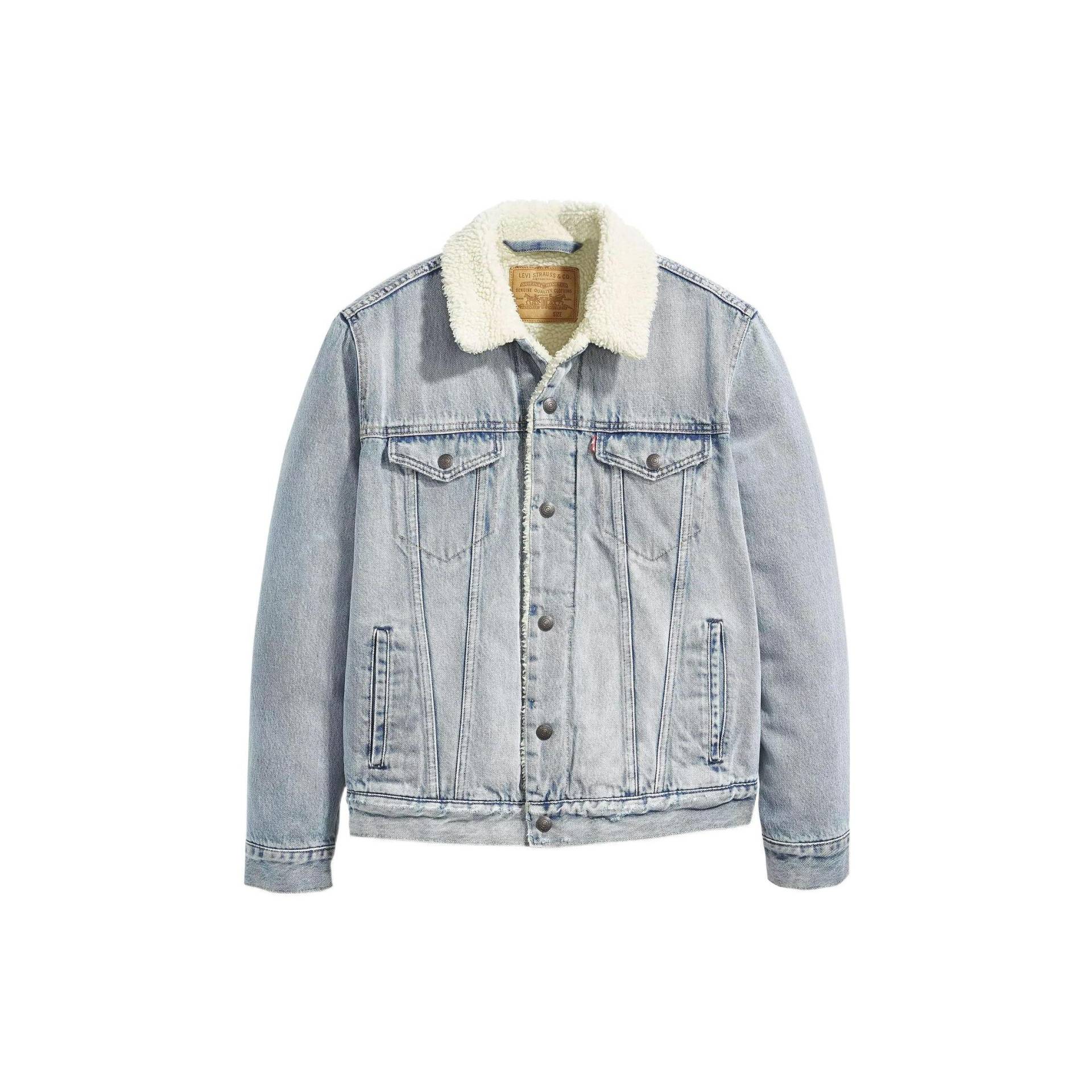 Levis FW22 Gewaschenes Shearling Langarm Denimjacke Herren Jacke Blau 16365-0070 L Levis FW22 Gewaschenes Shearling Langarm Denimjacke Herren Jacke Blau 16365-0070 L von Joom DACH