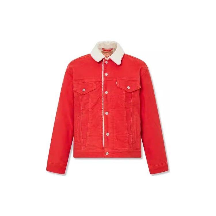 Levis FW23 Commuter Dicke Langarmjacke Baumwolle Damen Oberbekleidung Rot 36137-0053 XS Levis FW23 Commuter Dicke Langarmjacke Baumwolle Damen Oberbekleidung Rot 36137-0053 XS von Joom DACH