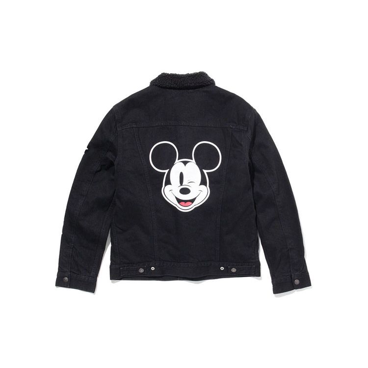 Levis X Mickey Faux Shearling Jeansjacke Herren Jacke Schwarz 16365-0085 M von Joom DACH