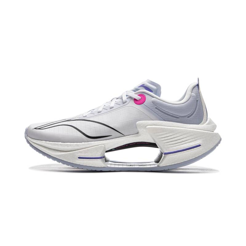 Li Ning Absolute Shadow 3 Essential Technology Professionelle Renn-Trainings-Laufschuhe Herren Sneaker Weiß Lila ARRV003-1 41 von Joom DACH