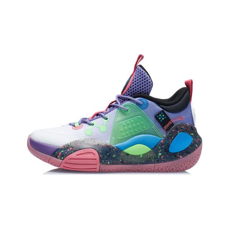 Li Ning All City 9 V1.5 Jugend Basketballschuhe Kinder Basketballschuhe Lila Grün YKBR044-5 42 von Joom DACH