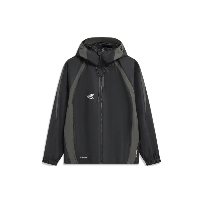 Li Ning Badfive Gespleißte Buchstaben Kapuzen-Windjacke mit Reißverschluss Herren Oberbekleidung Schwarz AFDU067-4 XS Li Ning Badfive Gespleißte Buchstaben Kapuzen-Windjacke mit Reißverschluss Herren Oberbekleidung Schwarz AFDU067-4 XS von Joom DACH
