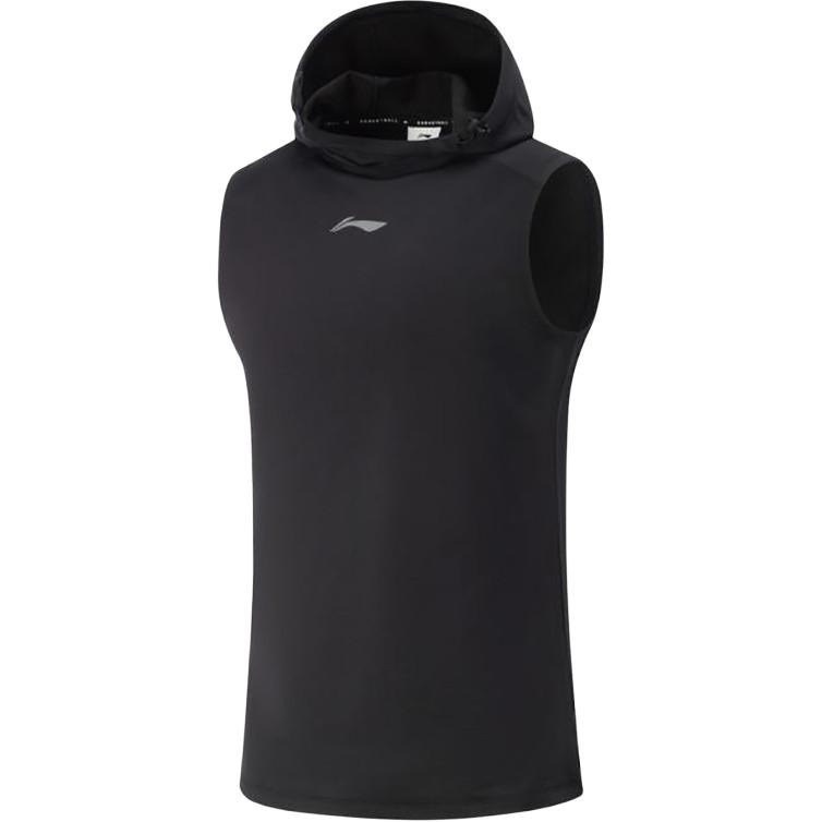 Li Ning Bequeme Einfache Sportliche Freizeitweste mit Kapuze Herren Westen Schwarz AVSV019-1 L von Joom DACH