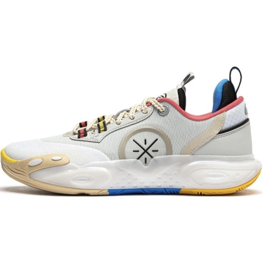 Li Ning Bequeme Sportliche Rutschfeste Atmungsaktive Low-Top Basketballschuhe Kinder Sneaker Weiß YKBU032-3 39 von Joom DACH