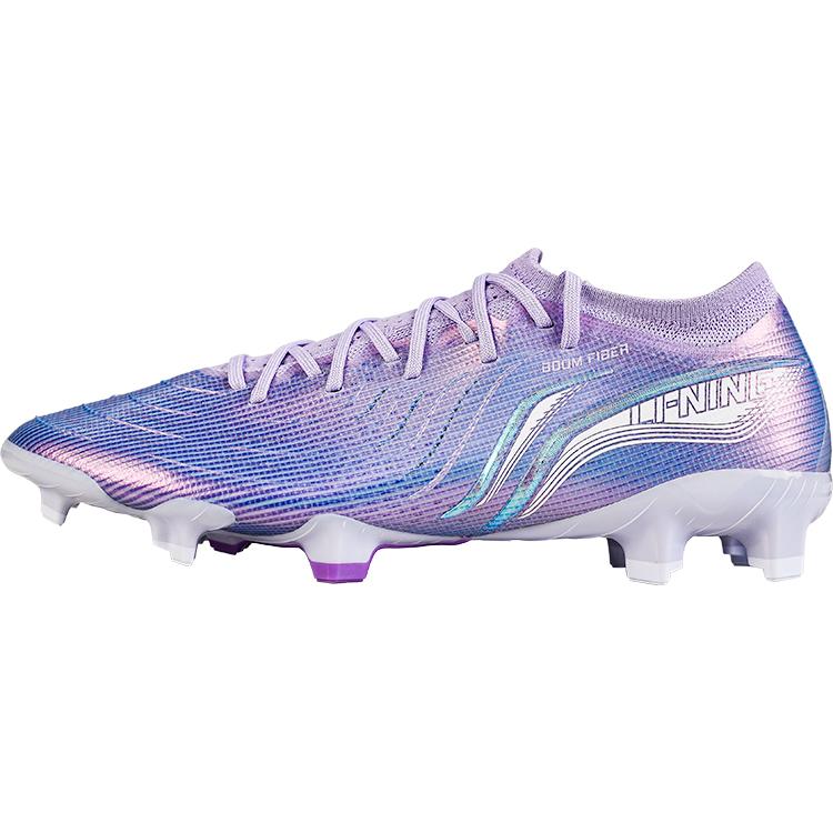 Li Ning Bequeme Vielseitige Praktische Synthetikleder Stoßdämpfende Langlebige Fußballschuhe Herren Fußballschuhe Blau Lila YSZU009-4 43⅔ von Joom DACH