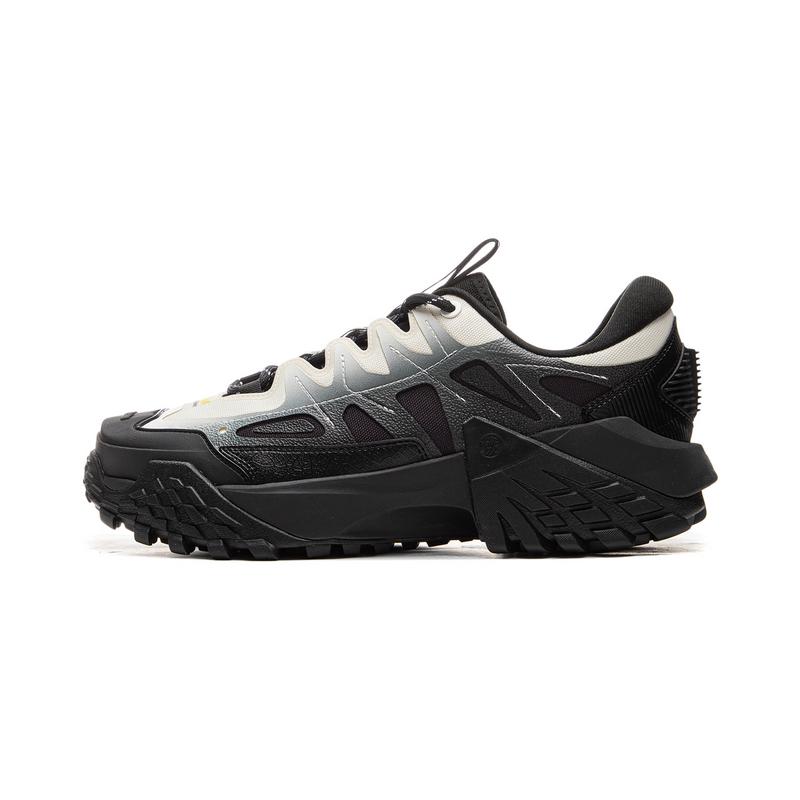 Li Ning CF Su Lin Chuan Bequeme Vielseitige Outdoor Rutschfeste Abriebfeste Low-Top Wanderschuhe Herren Wanderschuhe Schwarz Weiß AHCU019-1 45 von Joom DACH