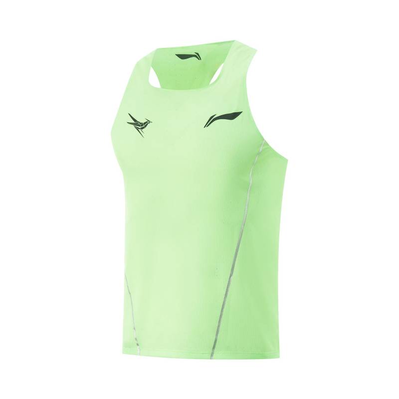Li Ning Dragon Sparrow Hautfreundlich Atmungsaktiv Schlicht Slim Fit Ärmellos Rennwettkampf Top Weste Herren Tops Fluoreszierend-Hellgrün AAYV123-4 XL Li Ning Dragon Sparrow Hautfreundlich Atmungsaktiv Schlicht Slim Fit Ärmellos Rennwettkampf Top Weste Herren Tops Fluoreszierend-Hellgrün AAYV123-4 XL von Joom DACH