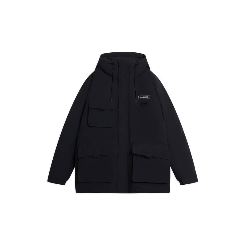 Li Ning Einfarbige Mittellange Daunenjacke mit Kapuze Winter Herren Oberbekleidung Schwarz AYMS317-1 L Li Ning Einfarbige Mittellange Daunenjacke mit Kapuze Winter Herren Oberbekleidung Schwarz AYMS317-1 L von Joom DACH