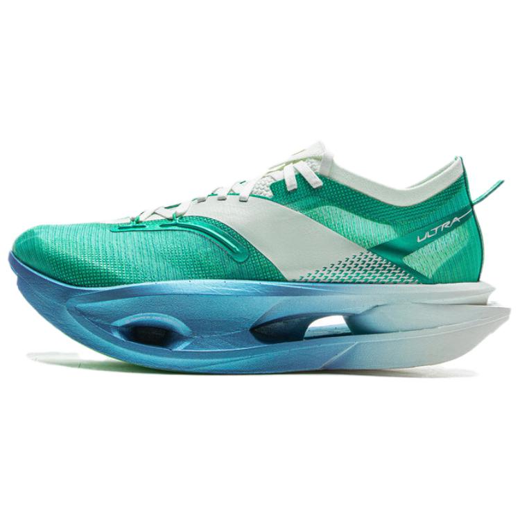 Li Ning Fei Dian 5 Ultra Super Technology Carbonplatte Laufschuhe Unisex Laufschuhe Grün Weiß Blau ARMV005-20 42⅓ von Joom DACH
