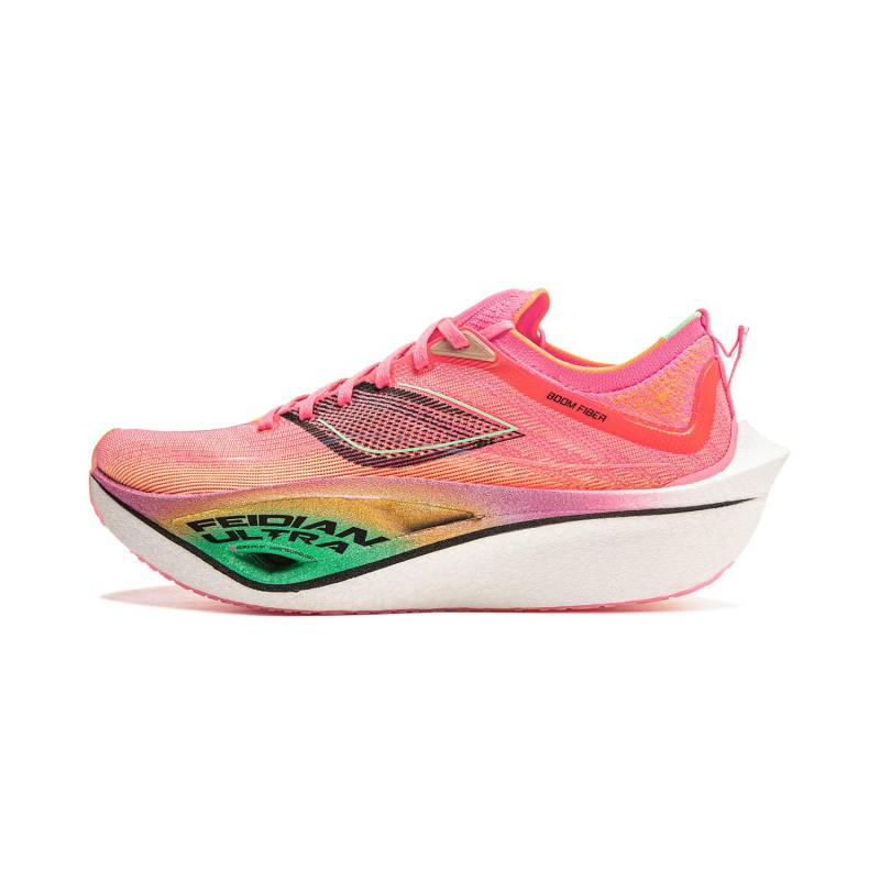 Li Ning Feidian 4 Ultra Carbon Plate Shock Technology Shock Silk Dämpfung Langlebige Low-Top-Laufschuhe Unisex-Laufschuhe Pink Weiß ARMU003-3 41 von Joom DACH