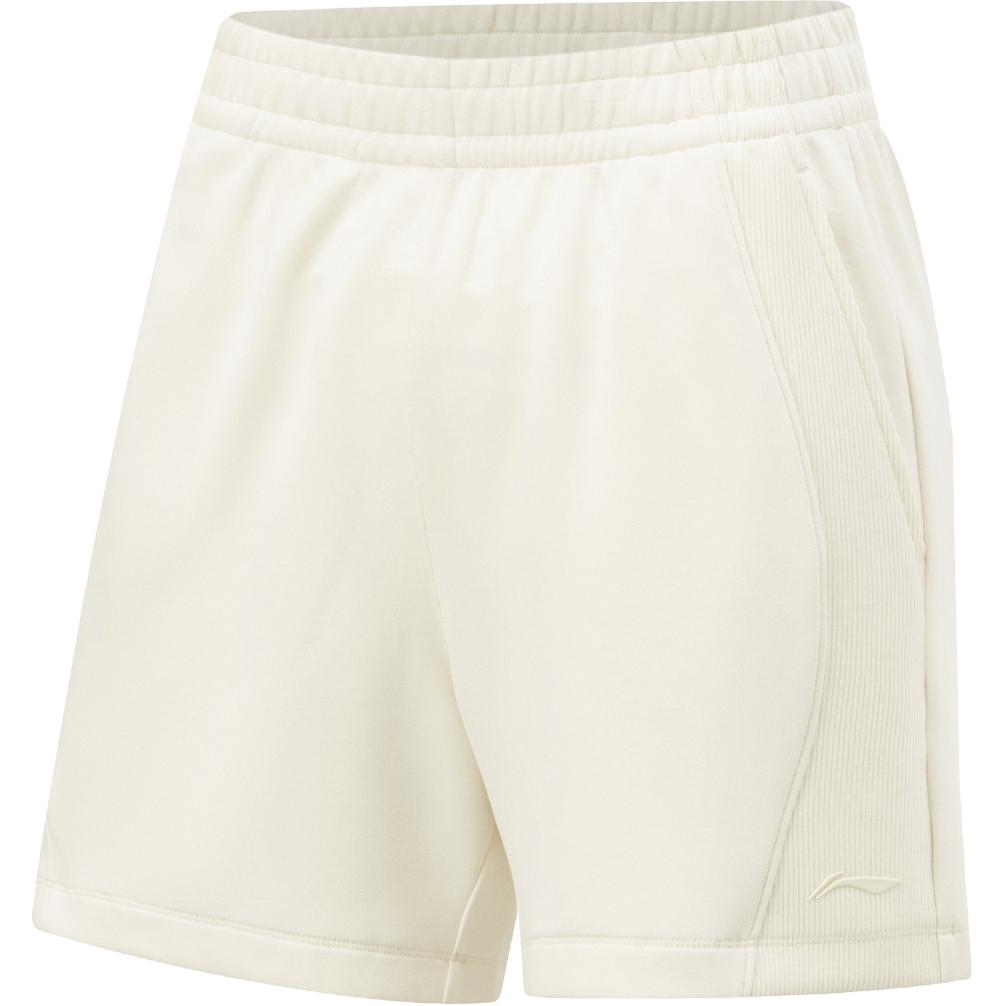 Li Ning Fitness Series Einfarbig Atmungsaktiv Bequem Gestrickte Sportshorts Damen Shorts Fett-Gelb AKSU016-5 M von Joom DACH
