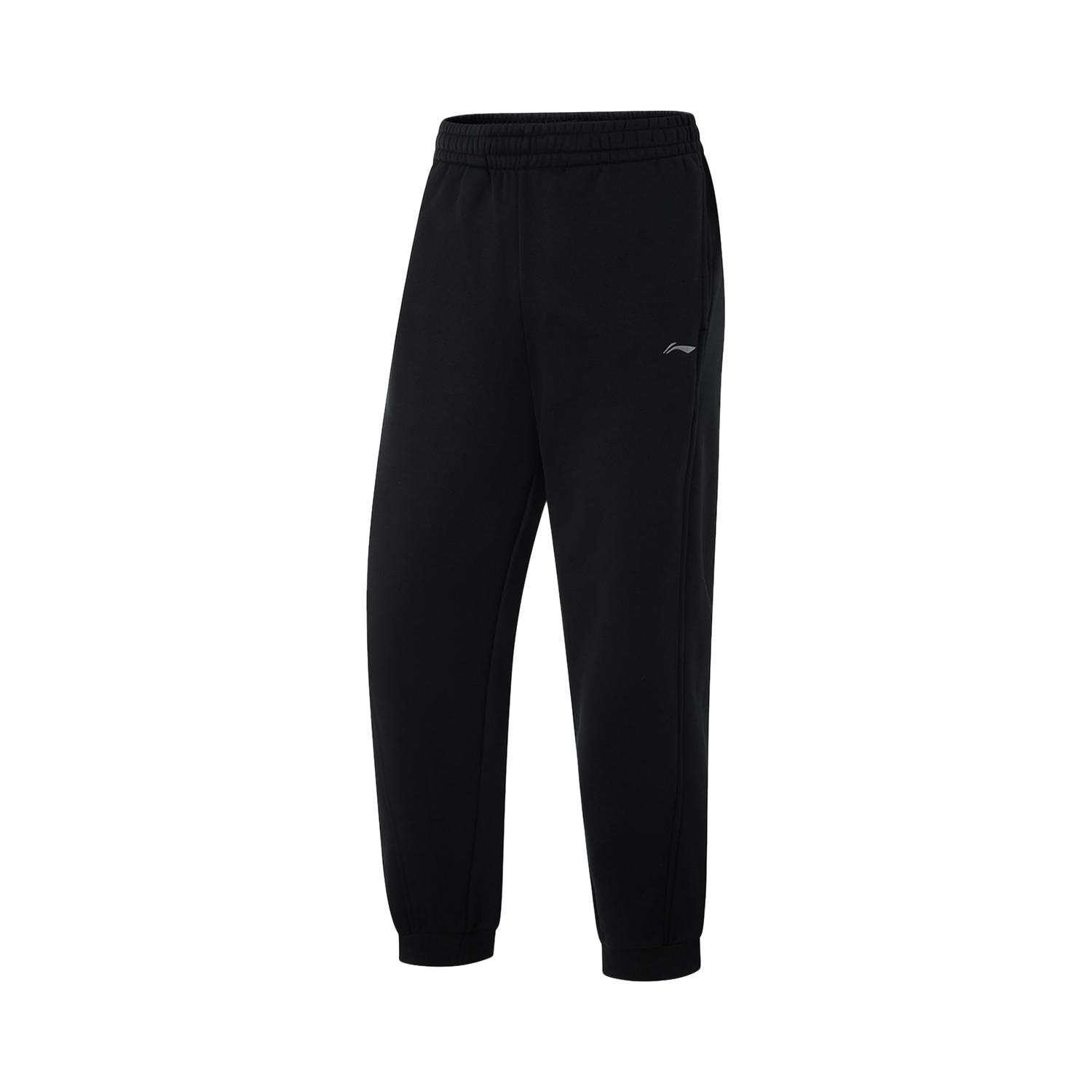 Li Ning Fitness Series Fleecegefütterte Warme Jogginghose Damen Unterteile Schwarz AKLUC58-2 S von Joom DACH