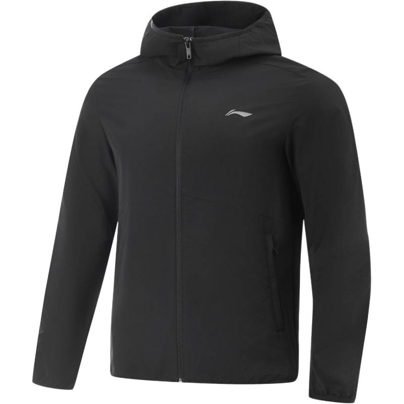 Li Ning Fitness Series Kapuzen-Logo-Stepp-Reißverschluss-Windbreaker Herren Oberbekleidung AFDVE81-4 S von Joom DACH