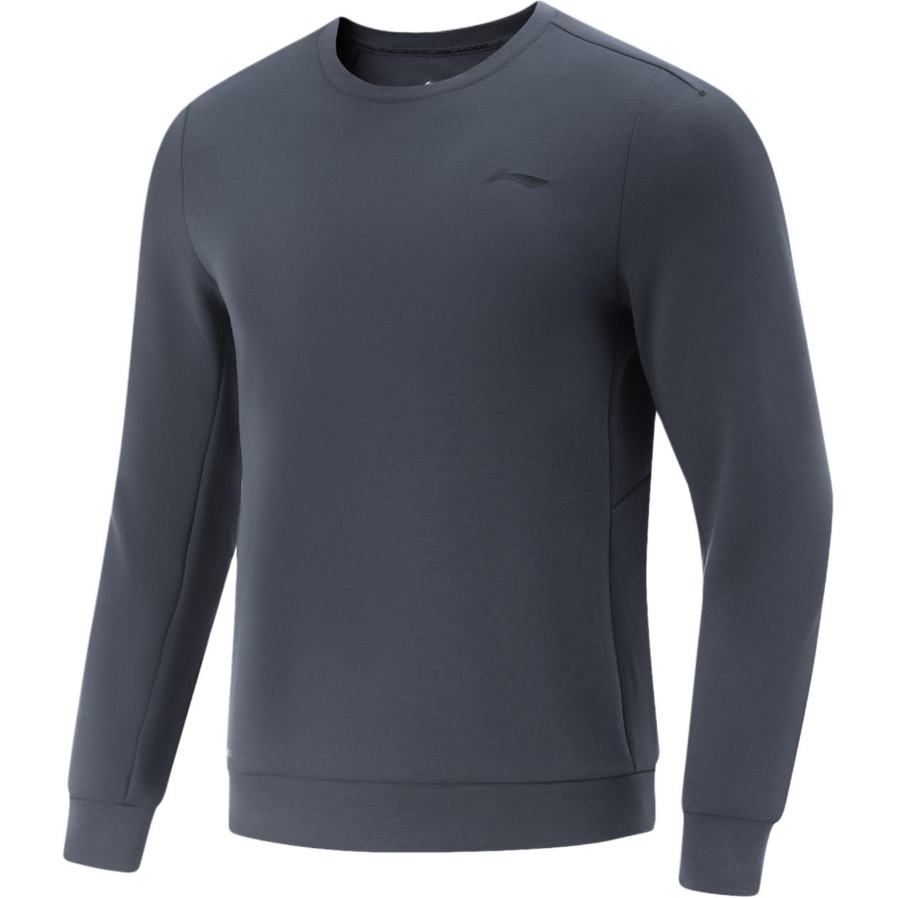 Li Ning Fitness Series Schnelltrocknend Kühl Schweißabsorbierend Bequem Rundhals Lässiges Logo Sport Sweatshirt Herren Sweatshirt AWDV501-6 M von Joom DACH