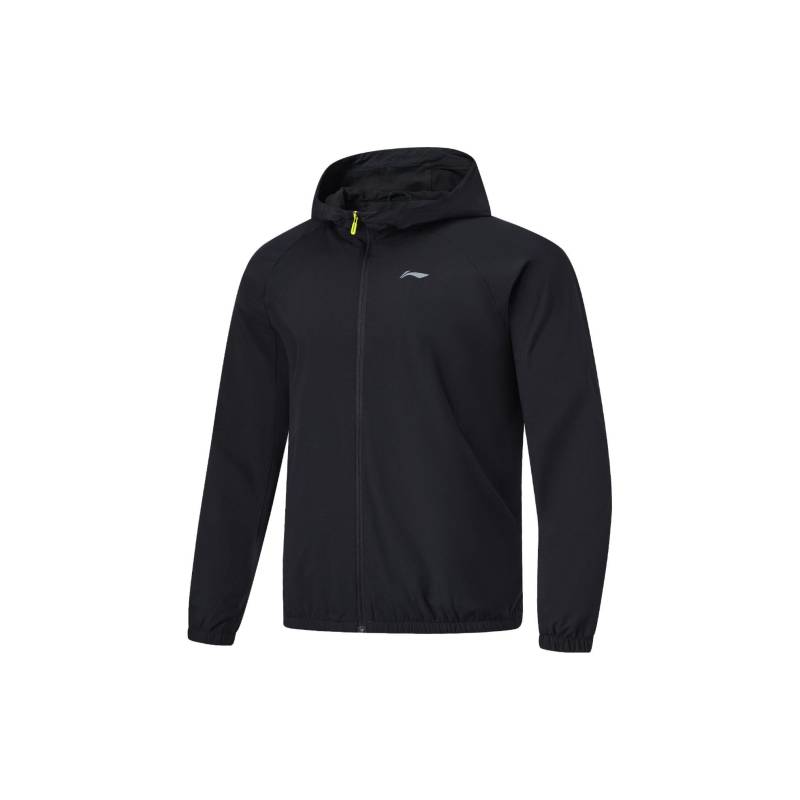 Li Ning Fitness Series Winddicht Wasserabweisend Dreidimensionaler Schnitt Fleecegefüttert Kapuze Reißverschluss Sportwindjacke Frühherbst AFDU089-6 M von Joom DACH
