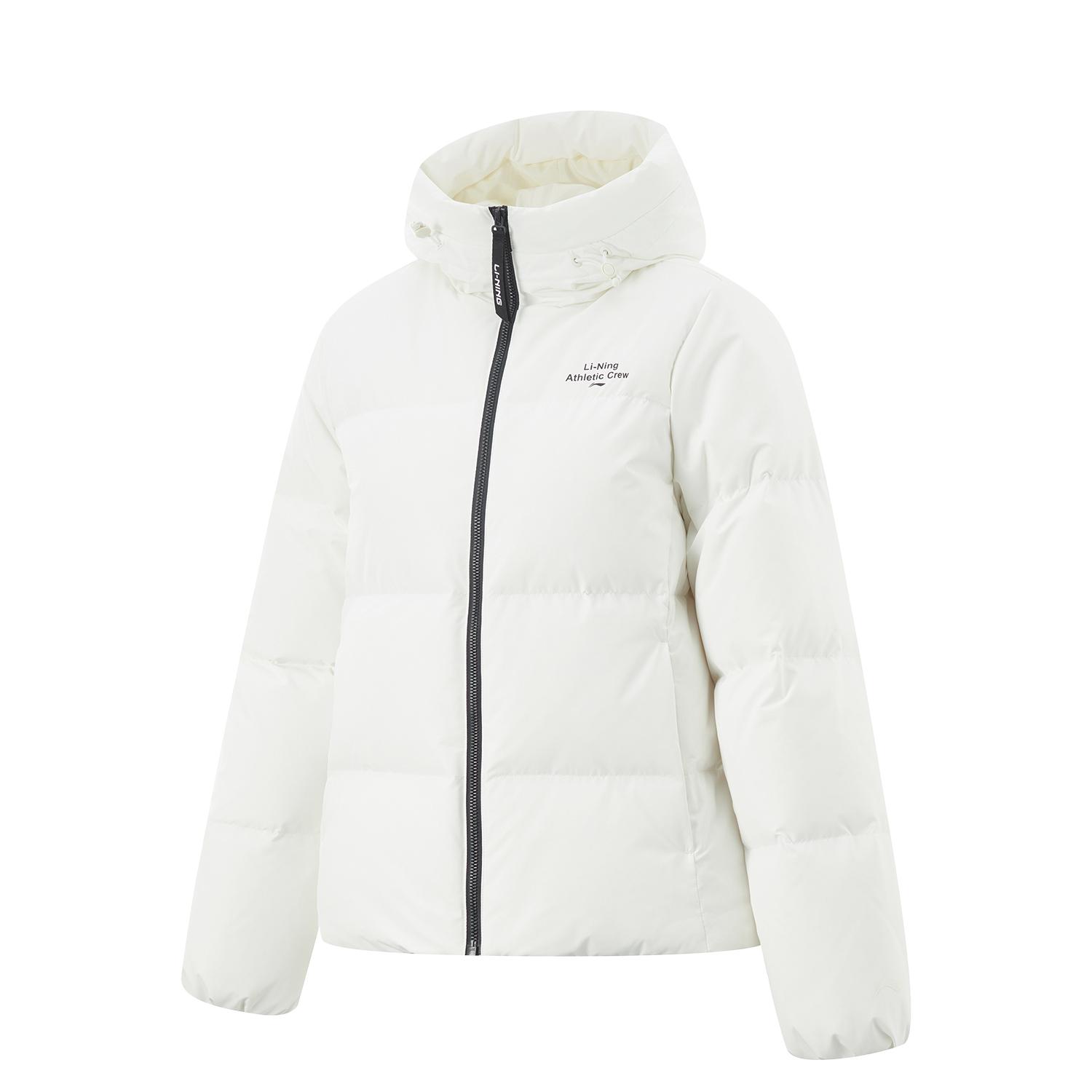 Li Ning Hot Pot Daunenjacken Serie Wasserabweisende Einfarbige Kapuzenjacke 600 Fill Power Kurze Winterdaunenjacke Damen Oberbekleidung Off-White AYMU338-1 L von Joom DACH