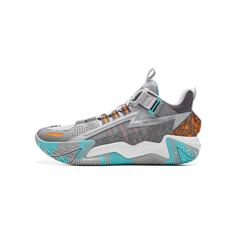 Li Ning Kinder Bequeme Rutschfeste Abriebfeste Rebound Low-Top Basketballschuhe Nebelgrau Kinder Sneaker YKBU082-7 31 von Joom DACH