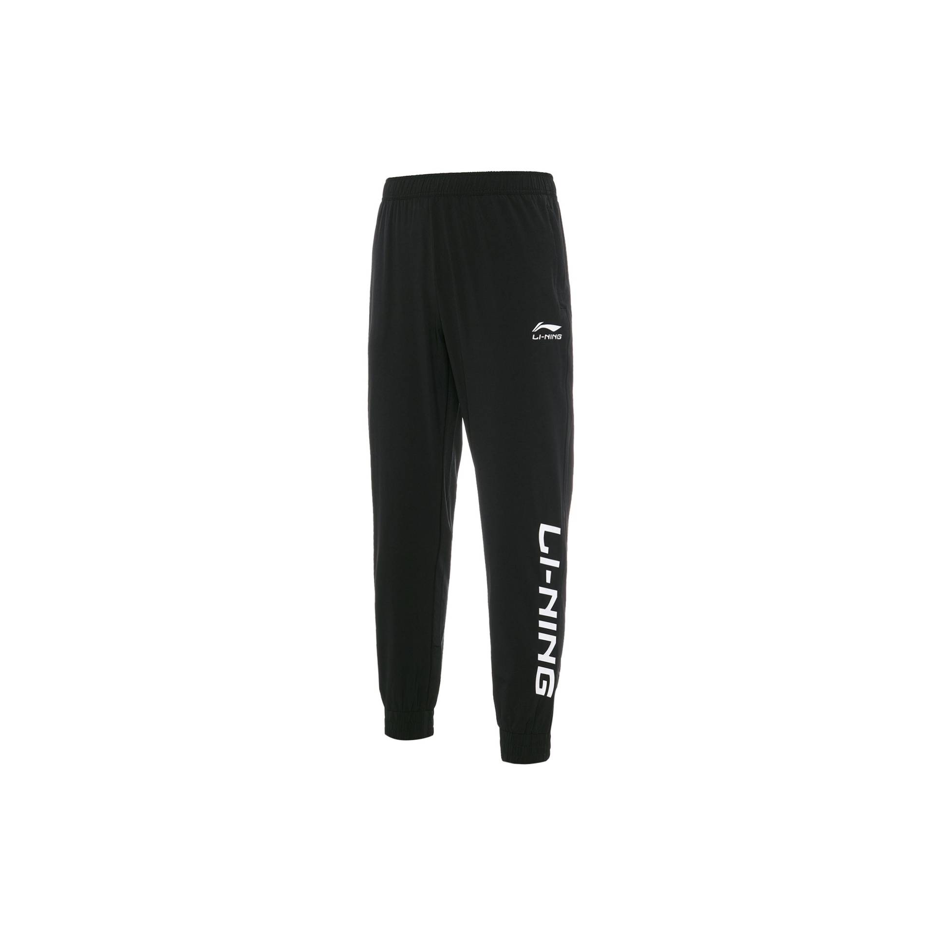 Li-Ning Locker geschnittene schnelltrocknende Jogginghose mit Buchstabenlogo-Print Herren Unterteile Schwarz YYKT083-1 L von Joom DACH