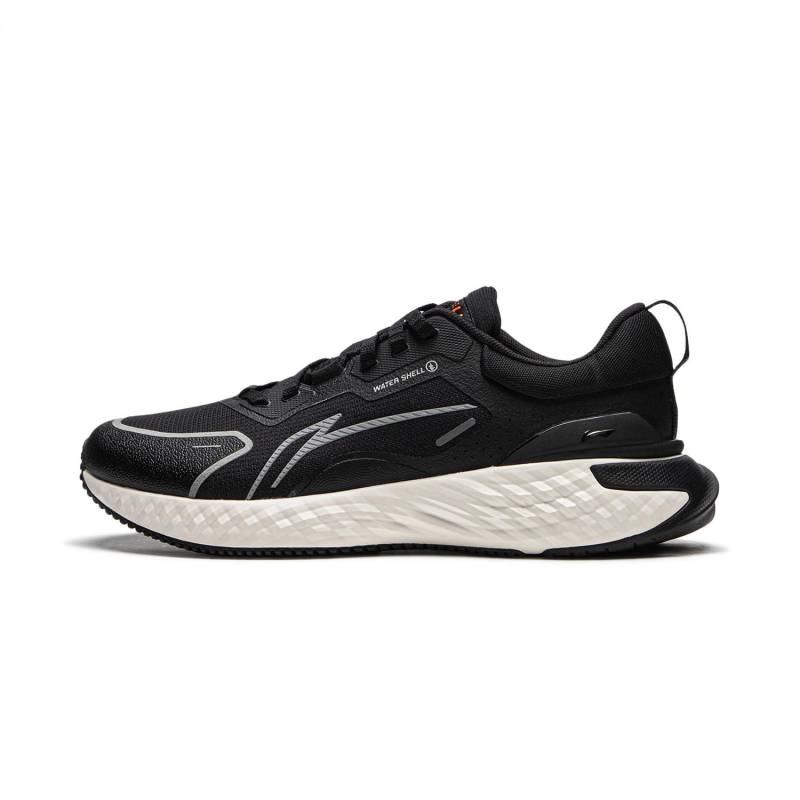 Li Ning Protective Cloud Bequeme Mode Stoßdämpfend Rutschfest Rebound Low-Top Freizeit-Laufschuhe Herren Sneaker Schwarz Weiß AGLU251-4 45 von Joom DACH