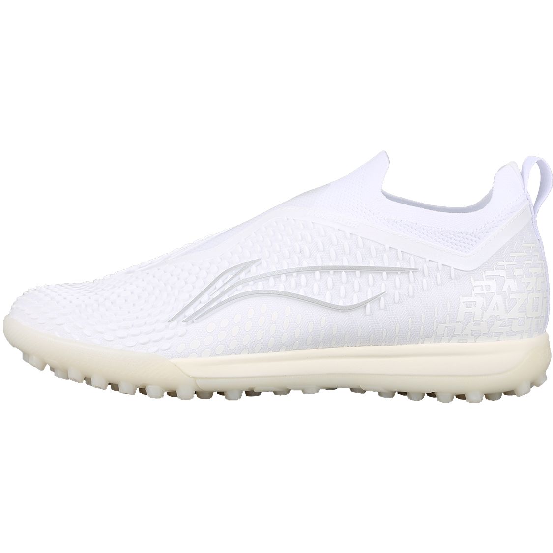 Li Ning Sharp Weave TF Stollen Trainings Stoßdämpfung Fußballschuhe Herren Fußballschuhe Weiß ASTT017-4 43 von Joom DACH