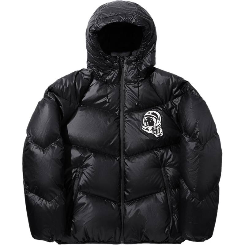 Li Ning Skateboard Series Buchstaben-Print Locker Einfarbig Daunenjacke Herren Oberbekleidung Schwarz AYMU675-2 S von Joom DACH