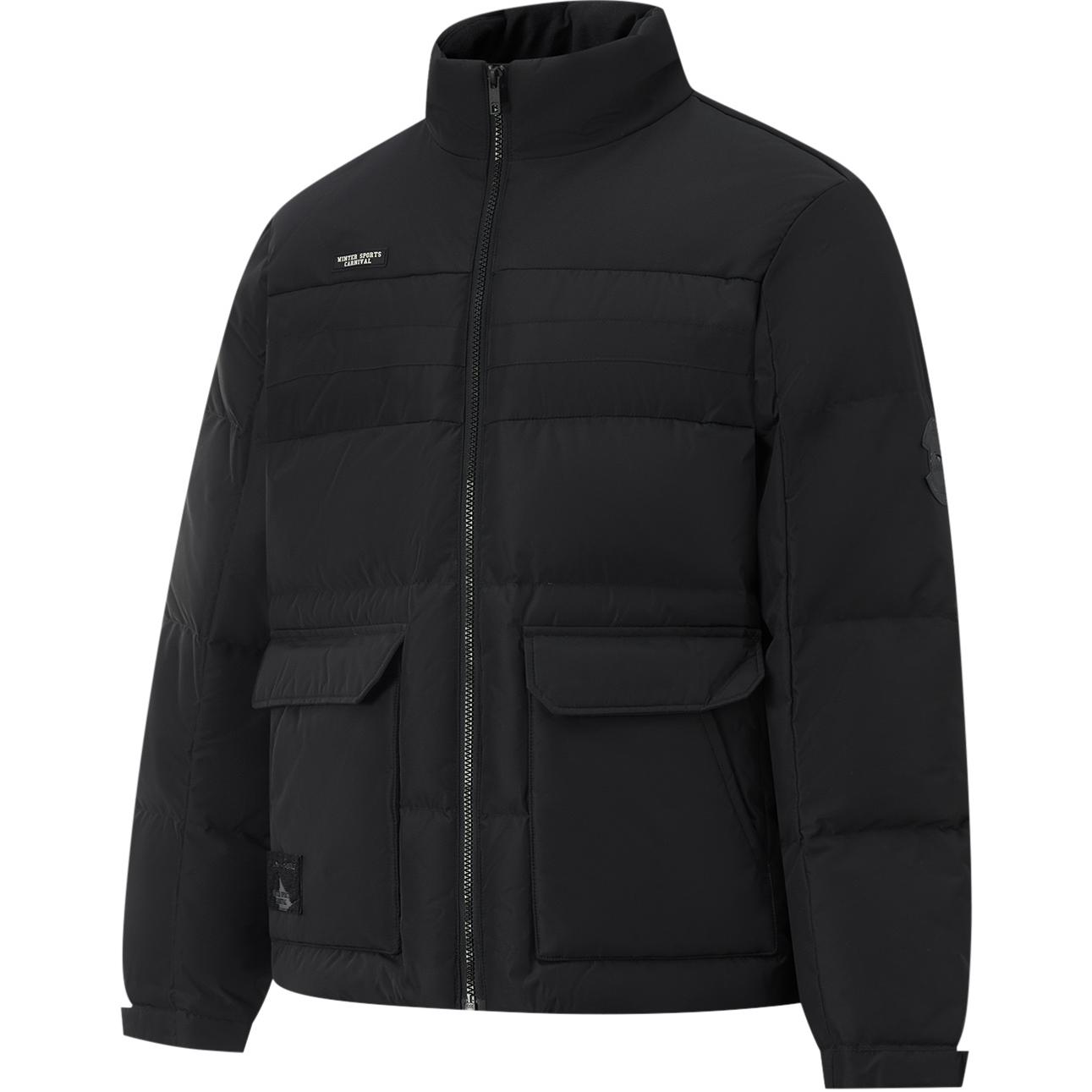 Li Ning Sport Fashion Serie Stehkragen Reißverschluss Buchstaben Langarm Daunenjacke Herren Oberbekleidung Schwarz AYMU531-3 XL von Joom DACH