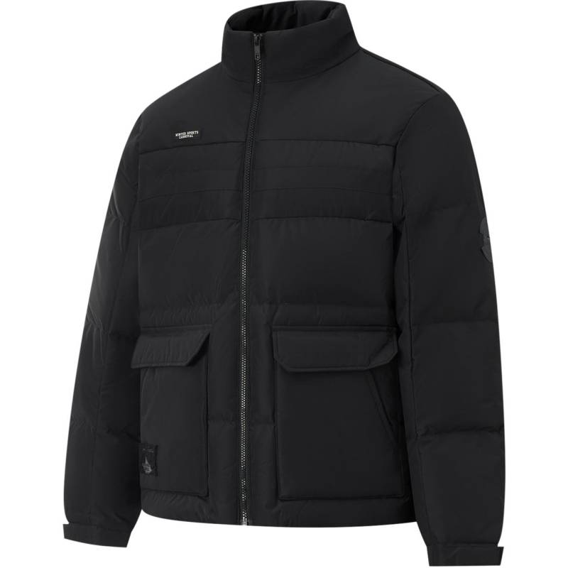 Li Ning Sport Fashion Serie Stehkragen Reißverschluss Buchstaben Langarm Daunenjacke Herren Oberbekleidung Schwarz AYMU531-3 XL von Joom DACH