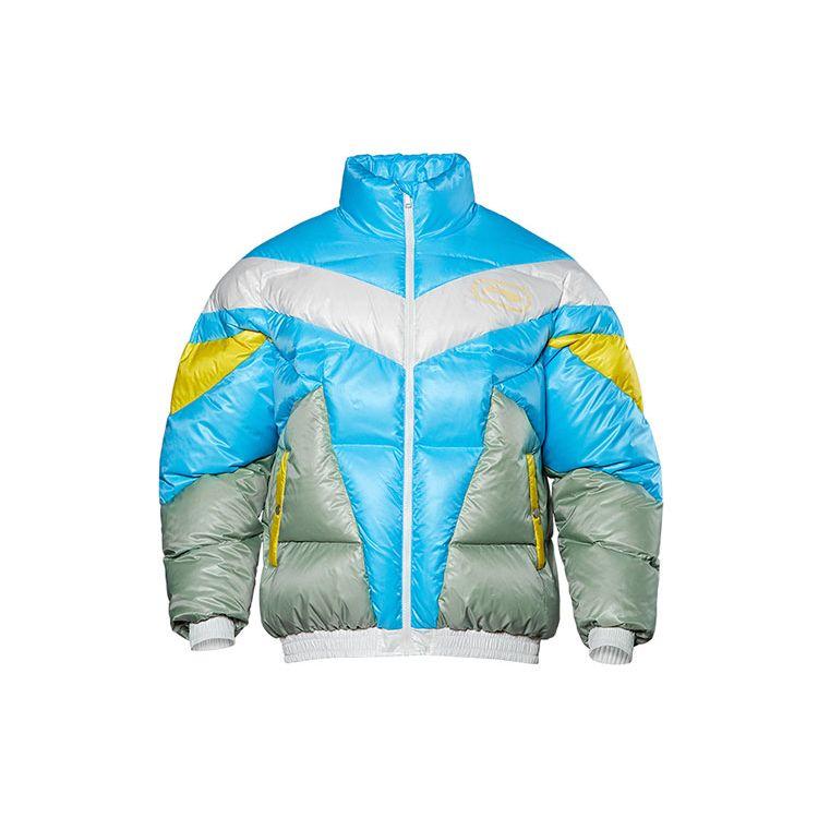 Li Ning Sport Warm Spliced Color Block Daunenjacke Herren Jacken Blau AYMQ591-2 S von Joom DACH