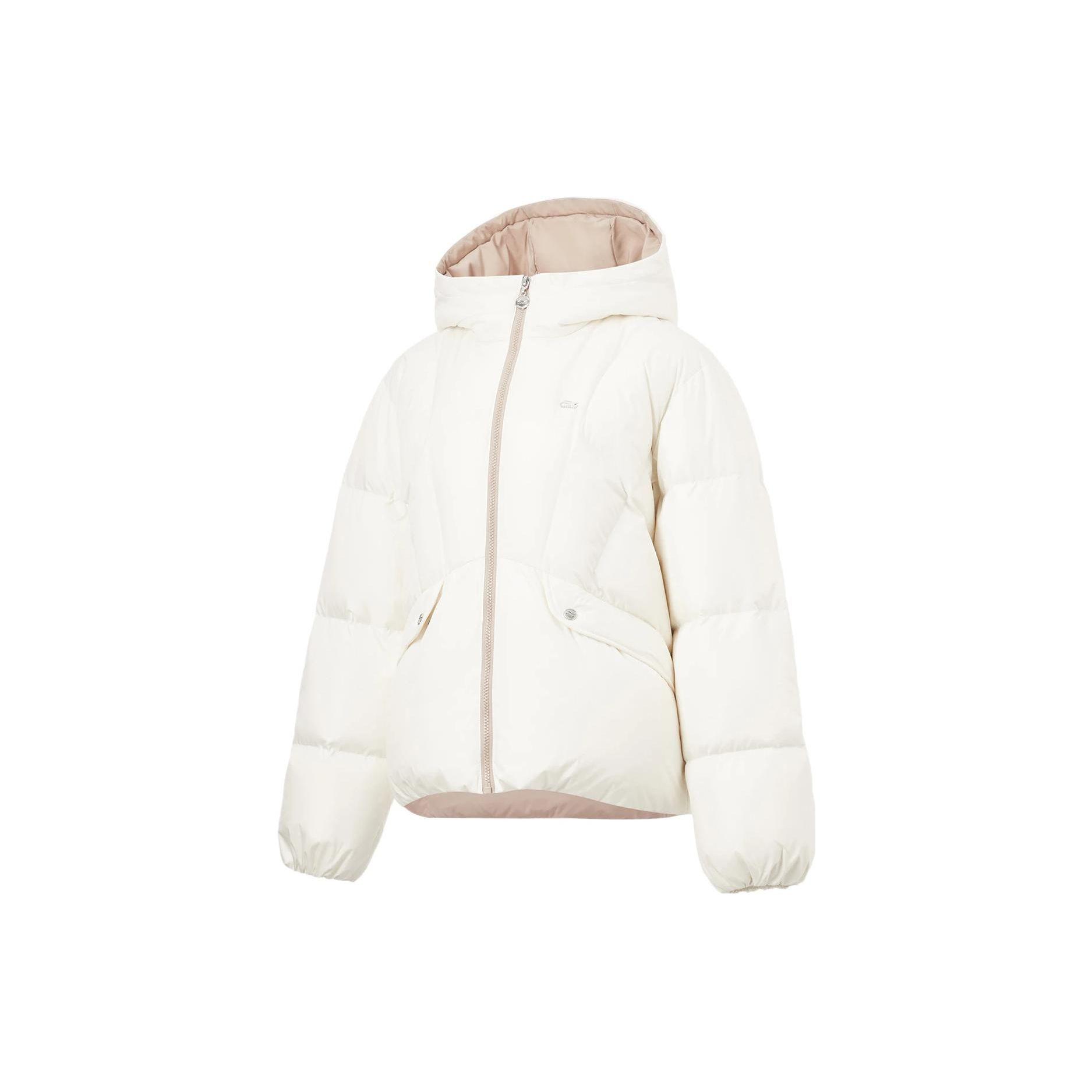 Li Ning Sports Lifestyle Serie Einfarbige Kurze Daunenjacke mit Kapuze Damen Oberbekleidung Off-White AYMT110-1 XS Li Ning Sports Lifestyle Serie Einfarbige Kurze Daunenjacke mit Kapuze Damen Oberbekleidung Off-White AYMT110-1 XS von Joom DACH