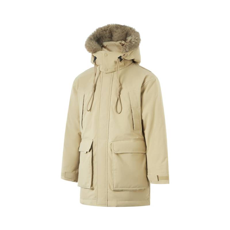 Li Ning Sports Trend Serie Einfarbig Kapuze Reißverschluss Kältebeständig Winter Outdoor Mittellang Daunenjacke Herren Oberbekleidung Milch-Khaki AYMU361-2 XL Li Ning Sports Trend Serie Einfarbig Kapuze Reißverschluss Kältebeständig Winter Outdoor Mittellang Daunenjacke Herren Oberbekleidung Milch-Khaki AYMU361-2 XL von Joom DACH