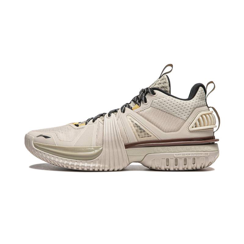 Li Ning Storm 2024 Starker Grip Stabile Unterstützung Rutschfest Abriebfest Stoßdämpfung Atmungsaktiv Leicht Mid-Top Basketballschuhe ABFU017-4 40⅓ von Joom DACH