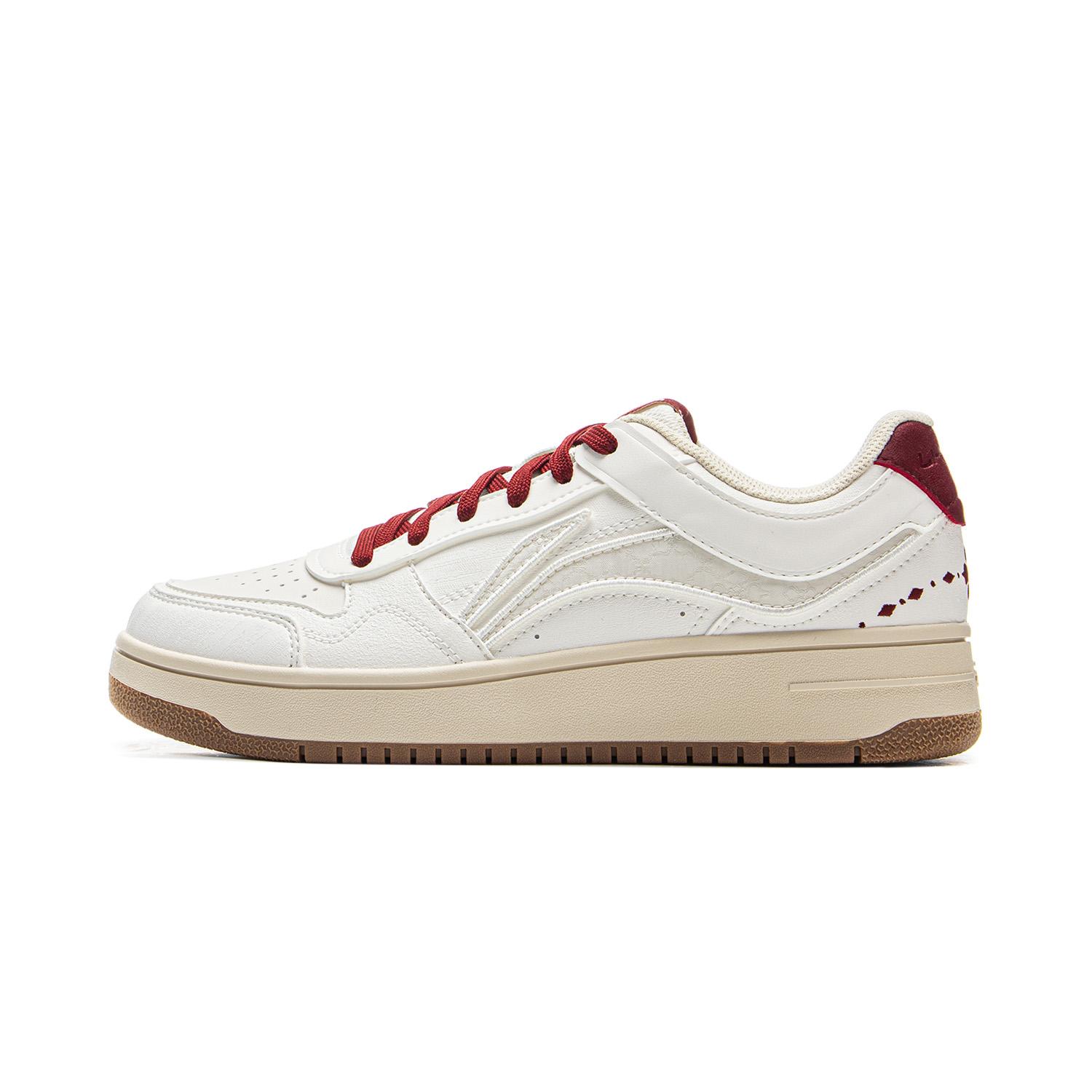 Li Ning Tian Ji Cny Klassische Mode Lässige Sneaker Damen Sneaker Weiß Rot AGCV090-4 37⅔ von Joom DACH