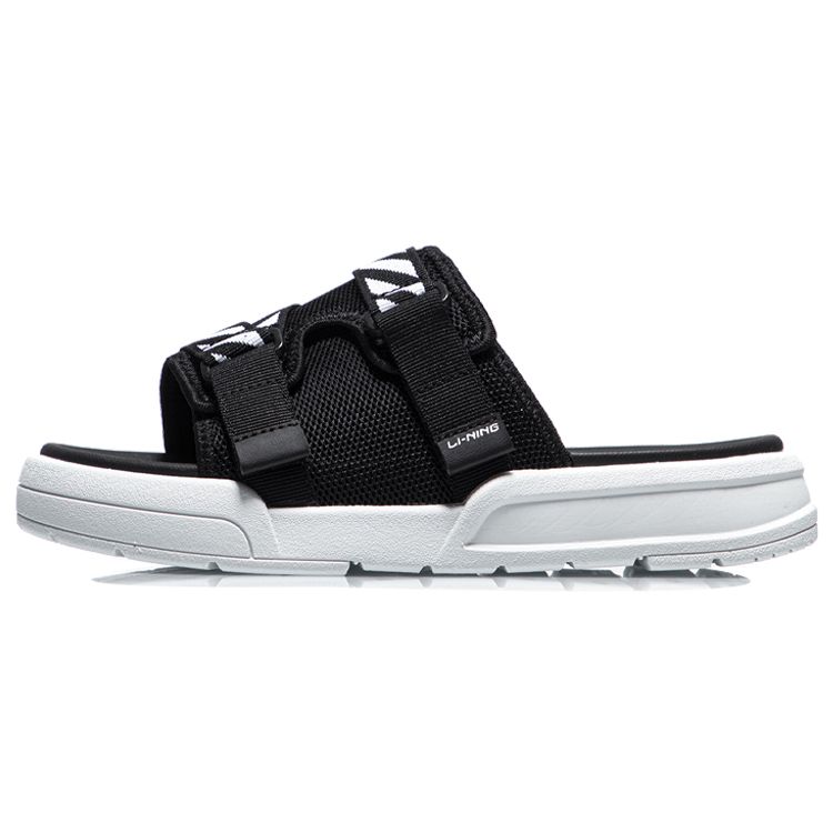 Li-Ning Trendige Sport-Slipper Gummisohle Pantoletten Damen Schuhe Schwarz Weiß AGAR014-1 36⅓ von Joom DACH