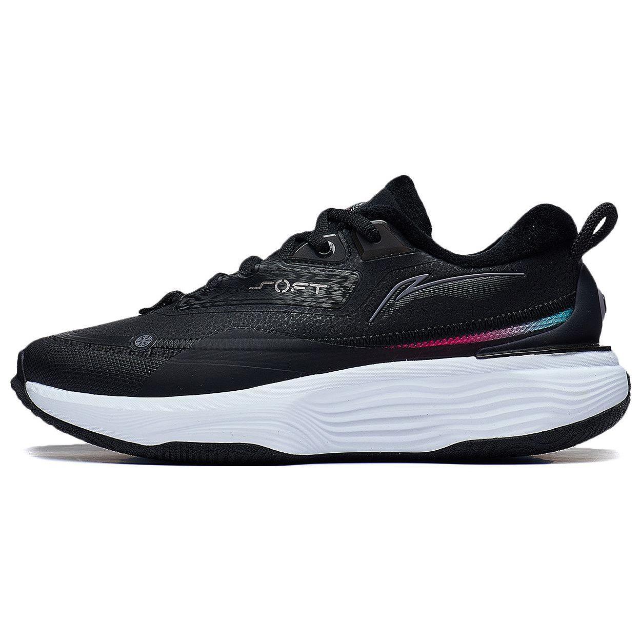 Li Ning Weiches Warmes Fleece Stoßdämpfend Atmungsaktiv Low Top Laufschuhe Damen Sneaker Schwarz AGLT124-1 37 von Joom DACH